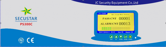 Hotel-Sicherheit LCD-Warnungs-Türrahmen-Metalldetektor mit 4-8 Stunden treiben Unterstützung an 2